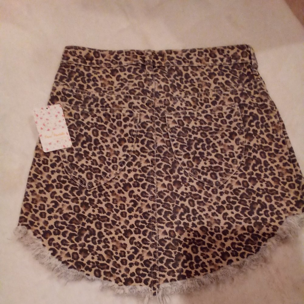 FREE PEOPLE Bailey Denim cheetah combo - Picture 4 of 9